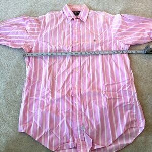 Polo Ralph Lauren Pink 15.5 32 White Stripe